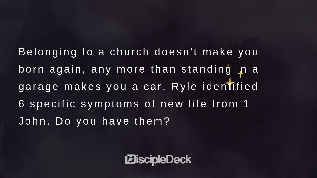 Sharable DiscipleDeck e-tract for The Six Symptoms