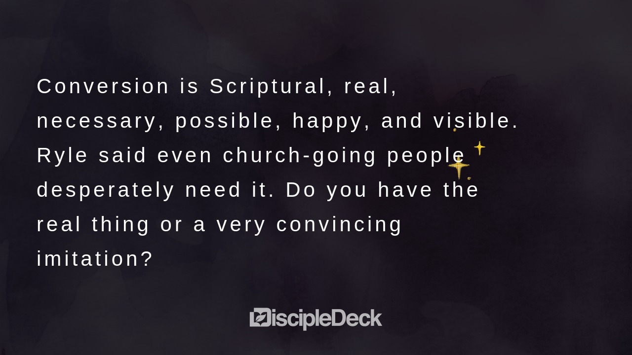 Sharable DiscipleDeck e-tract for The Real Thing