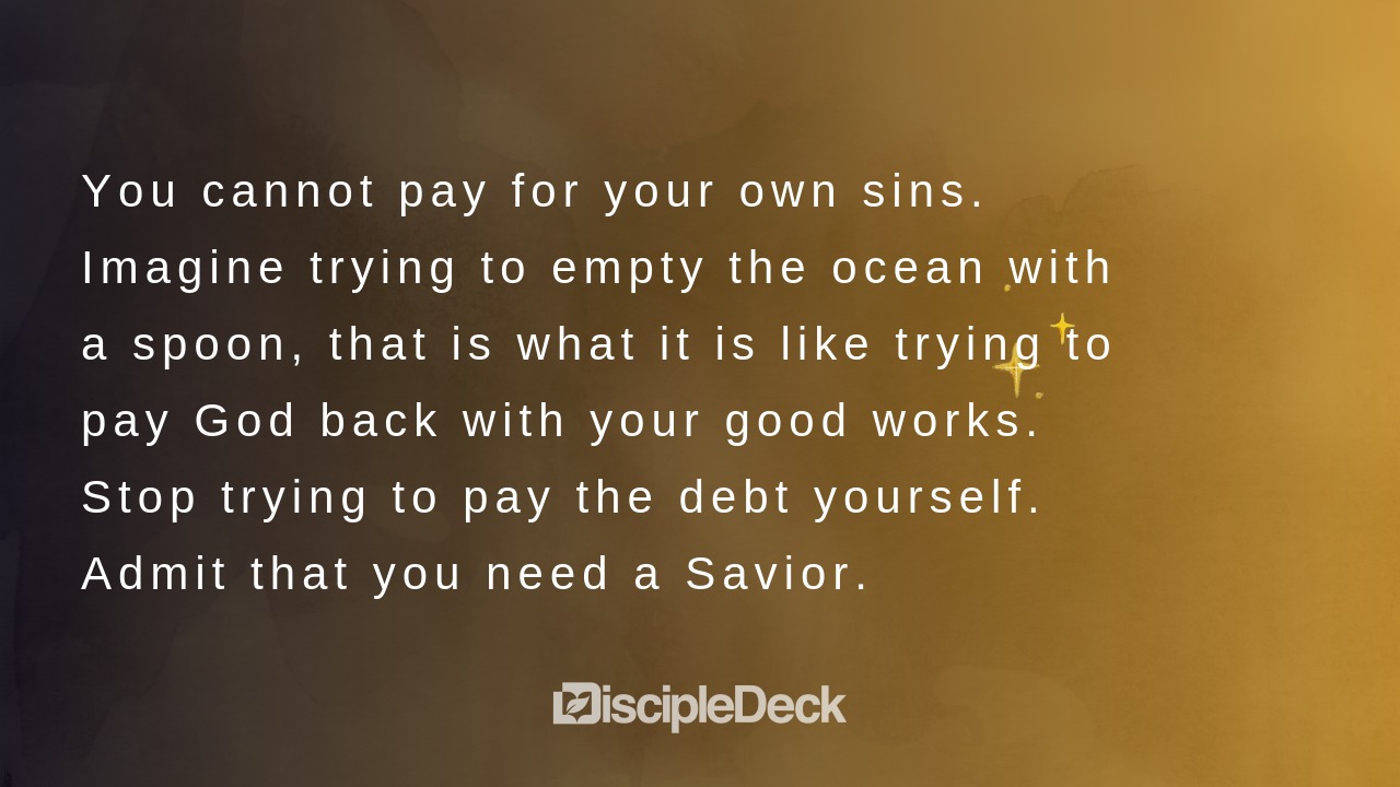 Sharable DiscipleDeck e-tract for The Impossible Debt