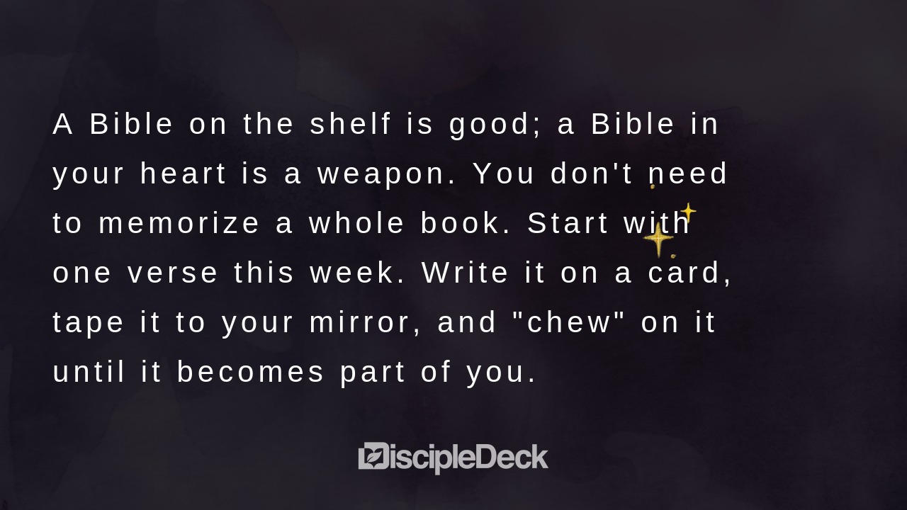 Sharable DiscipleDeck e-tract for The Sword in the Closet
