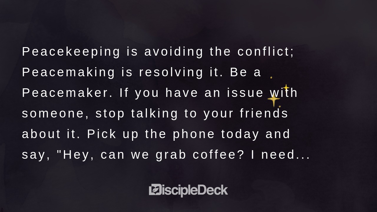 Sharable DiscipleDeck e-tract for The Infected Wound