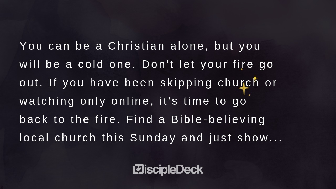 Sharable DiscipleDeck e-tract for The Coal and the Fire