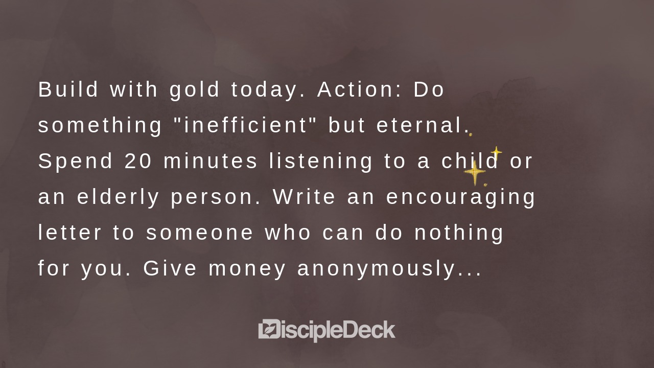 Sharable DiscipleDeck e-tract for The Fire and the Gold