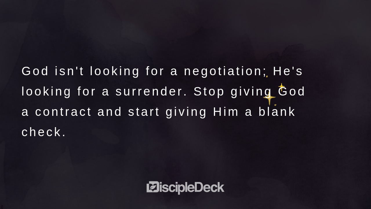 Sharable DiscipleDeck e-tract for The Blank Check
