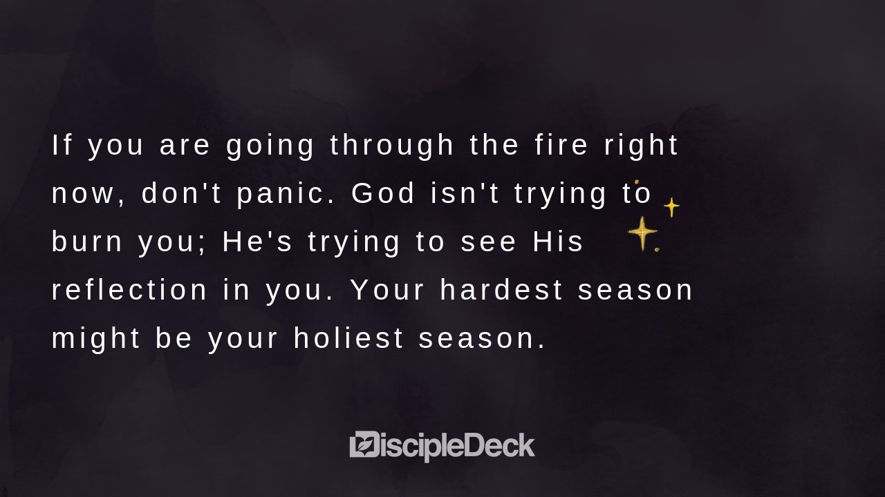 Sharable DiscipleDeck e-tract for The Refiner’s Reflection