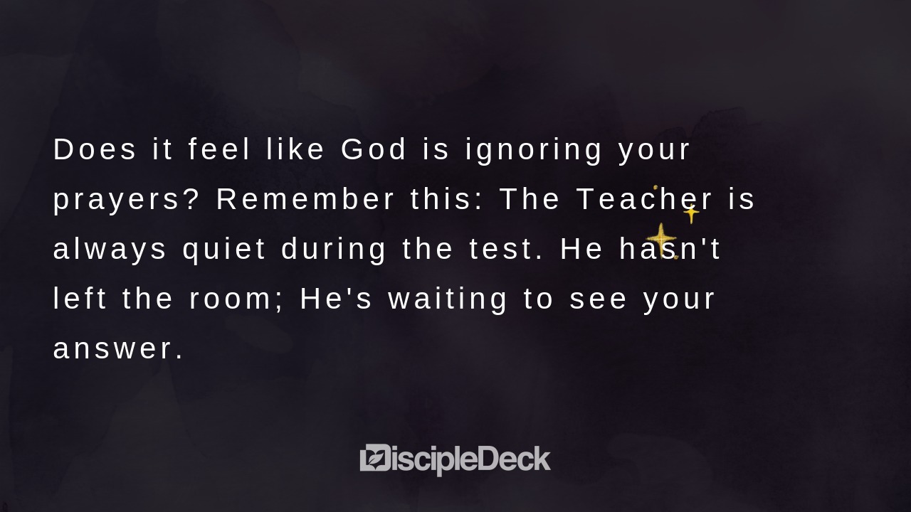 Sharable DiscipleDeck e-tract for The Silent Teacher