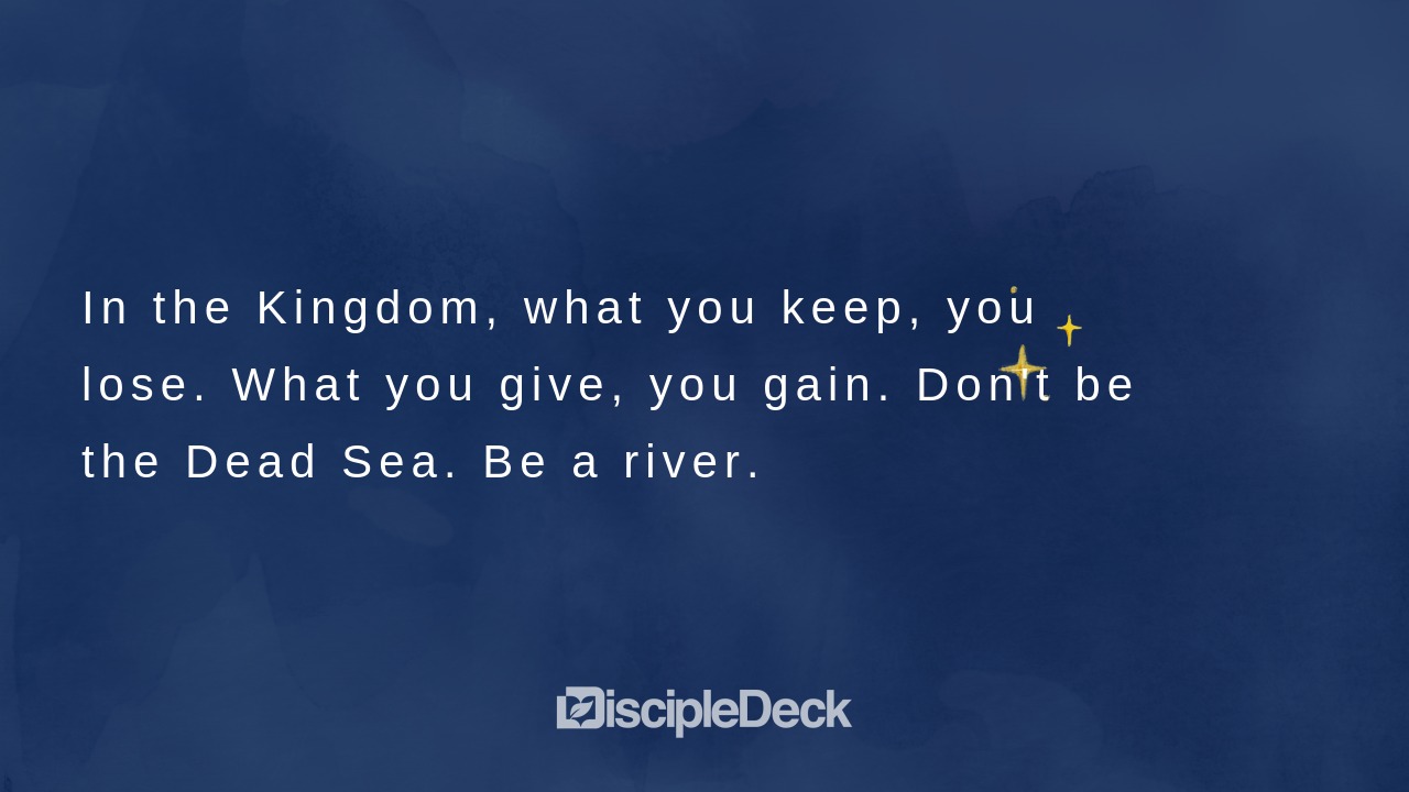 Sharable DiscipleDeck e-tract for The Dead Sea