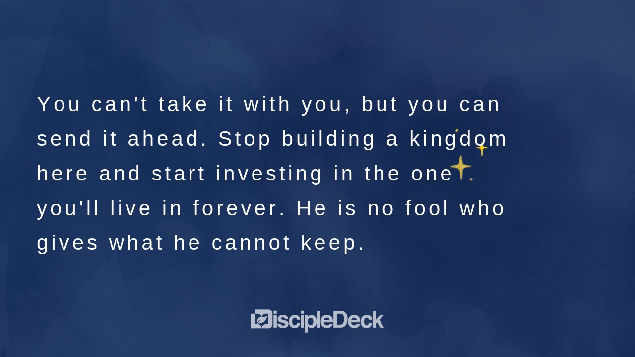 Sharable DiscipleDeck e-tract for The Transfer