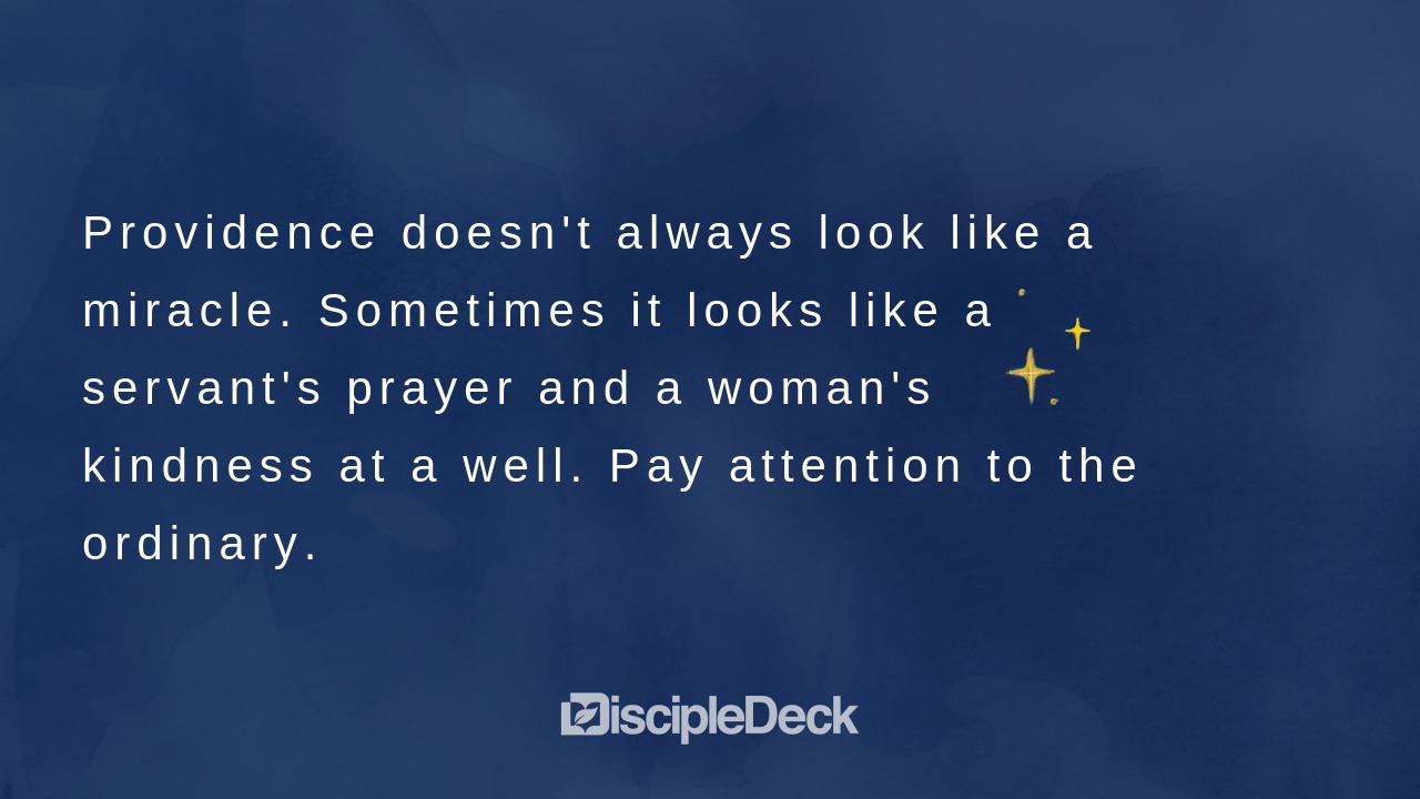 Sharable DiscipleDeck e-tract for Providence in the Ordinary