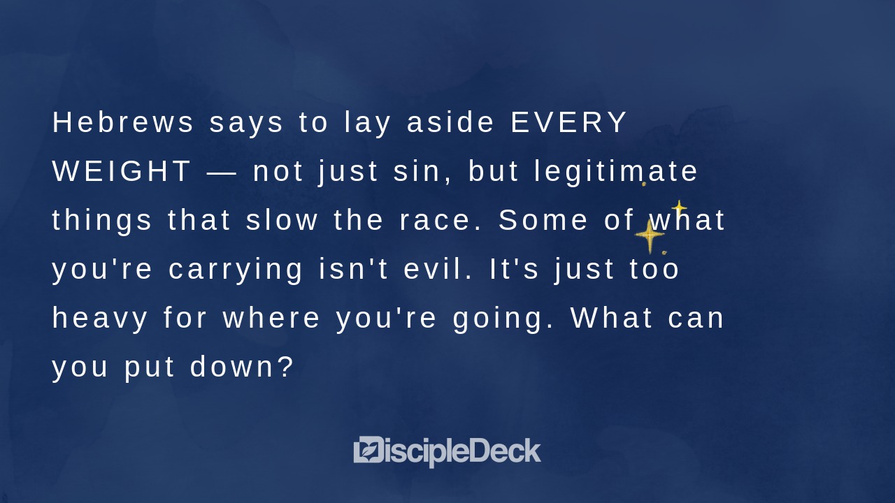 Sharable DiscipleDeck e-tract for The Marathon Backpack