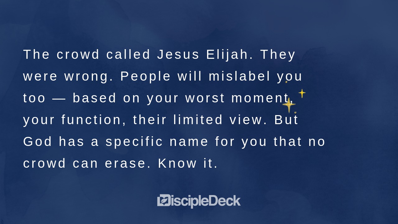 Sharable DiscipleDeck e-tract for The Wrong Name Tag