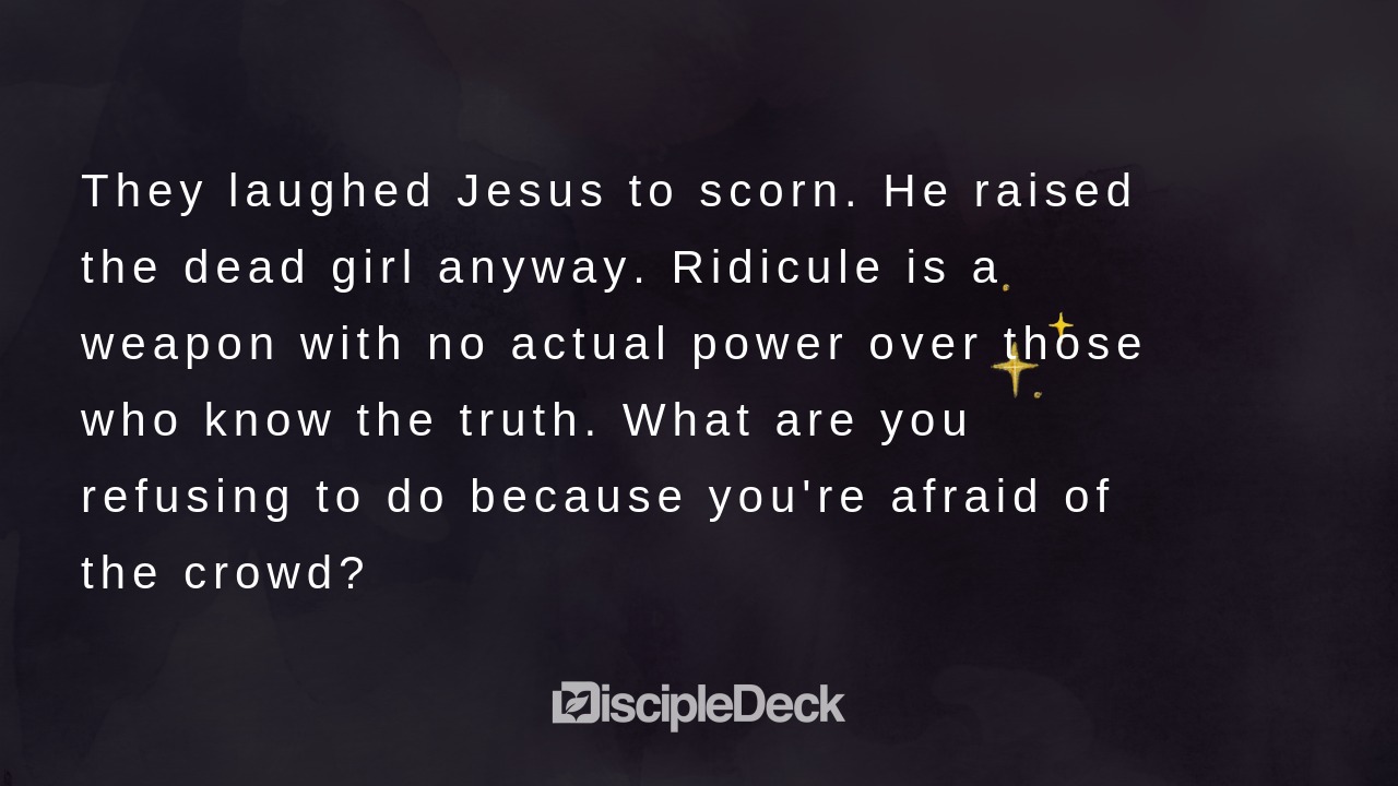 Sharable DiscipleDeck e-tract for The Laughing Crowd