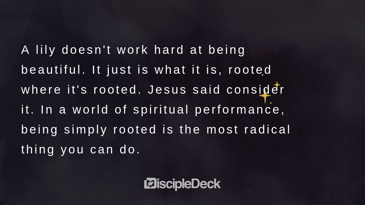 Sharable DiscipleDeck e-tract for The Lily's Secret