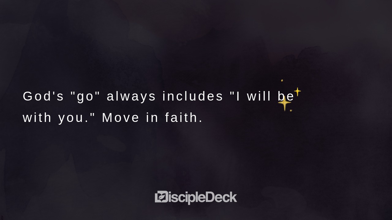 Sharable DiscipleDeck e-tract for When God Says It's Time to Go