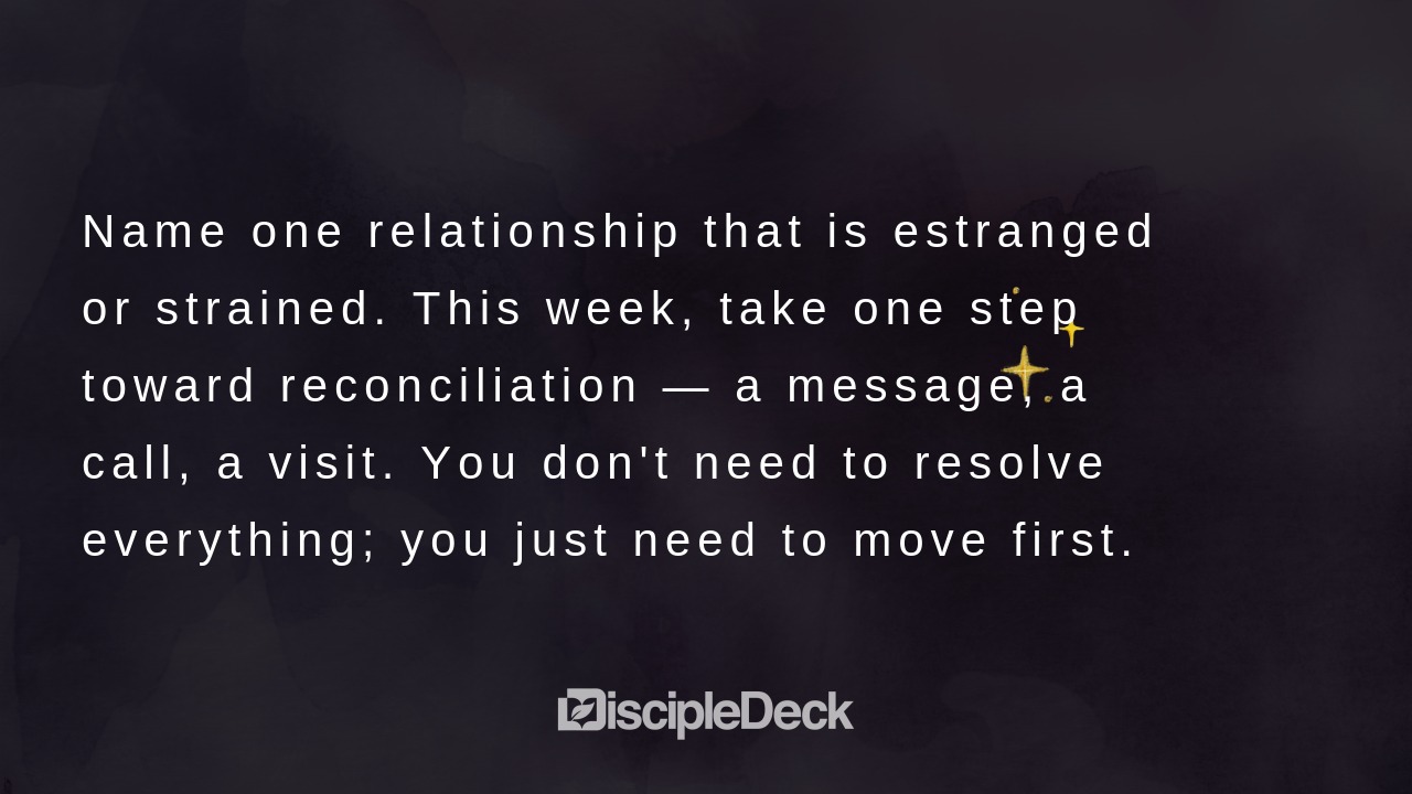 Sharable DiscipleDeck e-tract for Reconciliation Looks Like Running