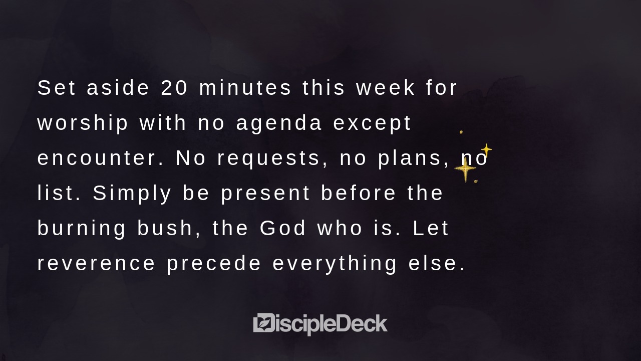 Sharable DiscipleDeck e-tract for Take Off Your Sandals