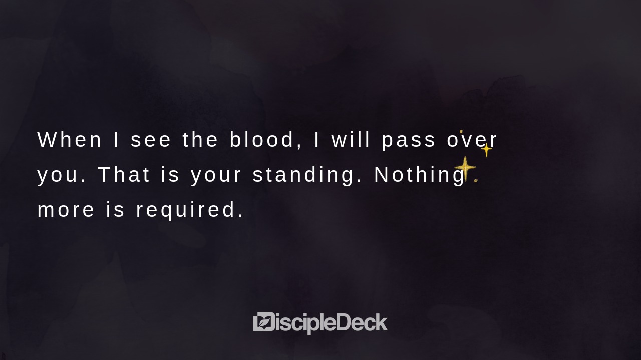 Sharable DiscipleDeck e-tract for The Blood on the Doorposts