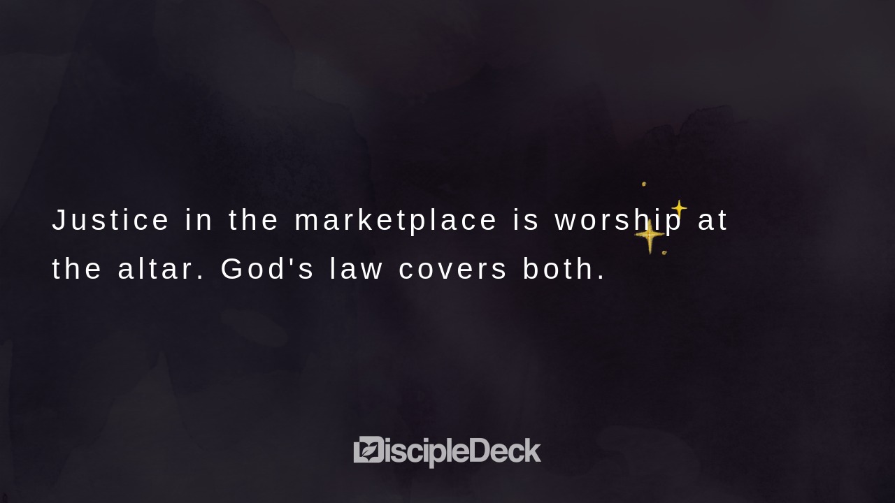 Sharable DiscipleDeck e-tract for Justice Is a Form of Worship