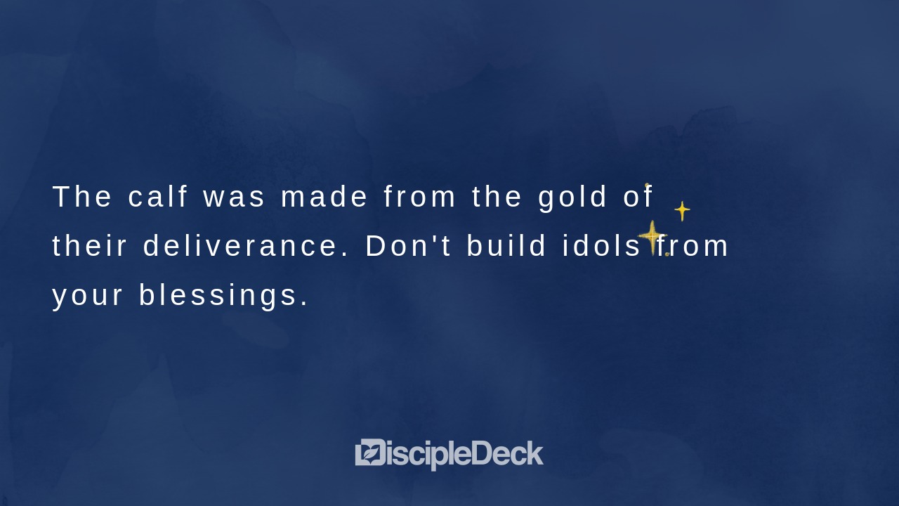 Sharable DiscipleDeck e-tract for The Idol We Make While God Speaks