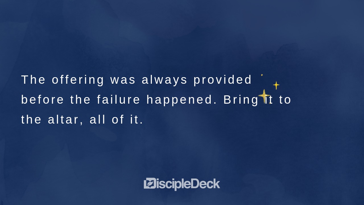 Sharable DiscipleDeck e-tract for  What to Do When You Have Failed