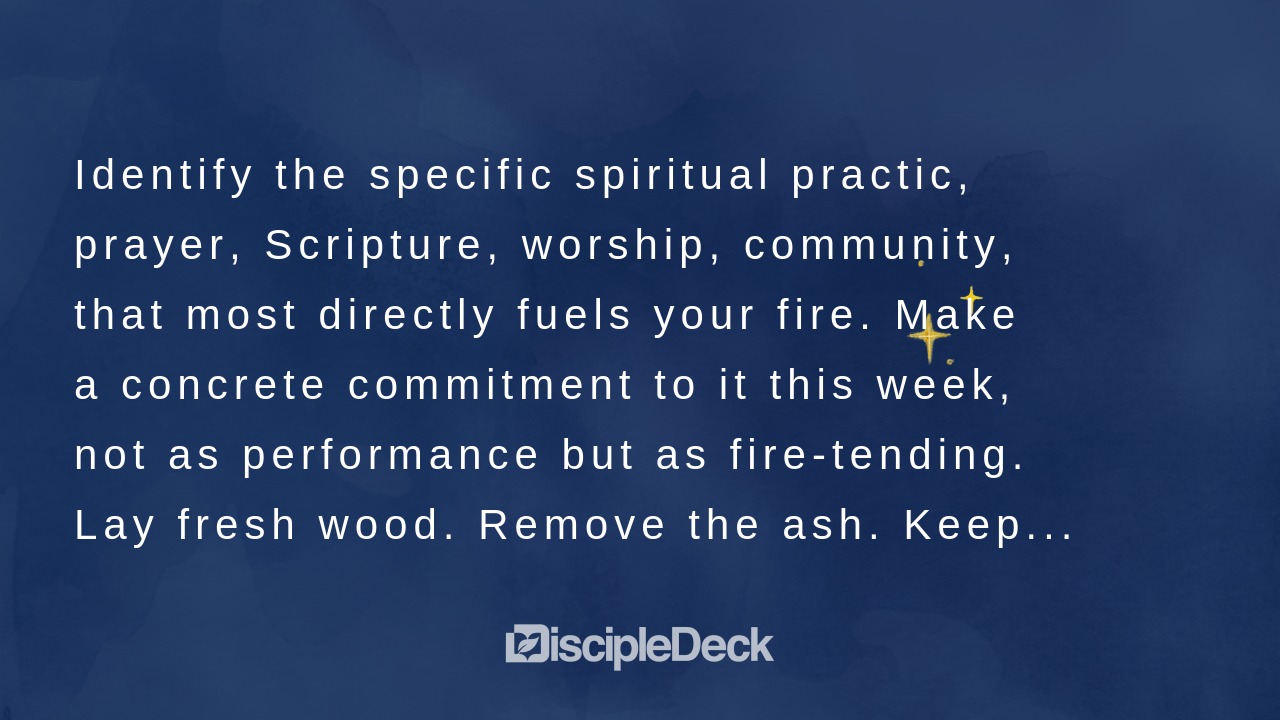 Sharable DiscipleDeck e-tract for The Fire That Never Goes Out