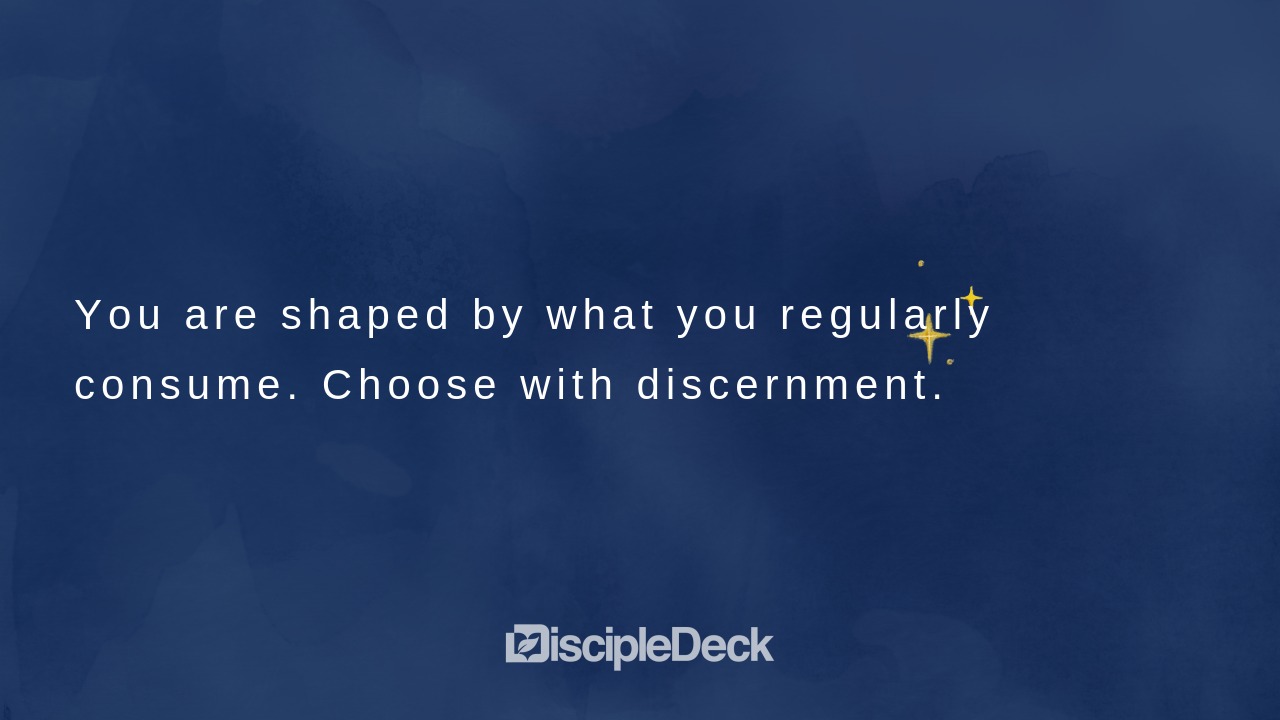Sharable DiscipleDeck e-tract for You Are What You Consume