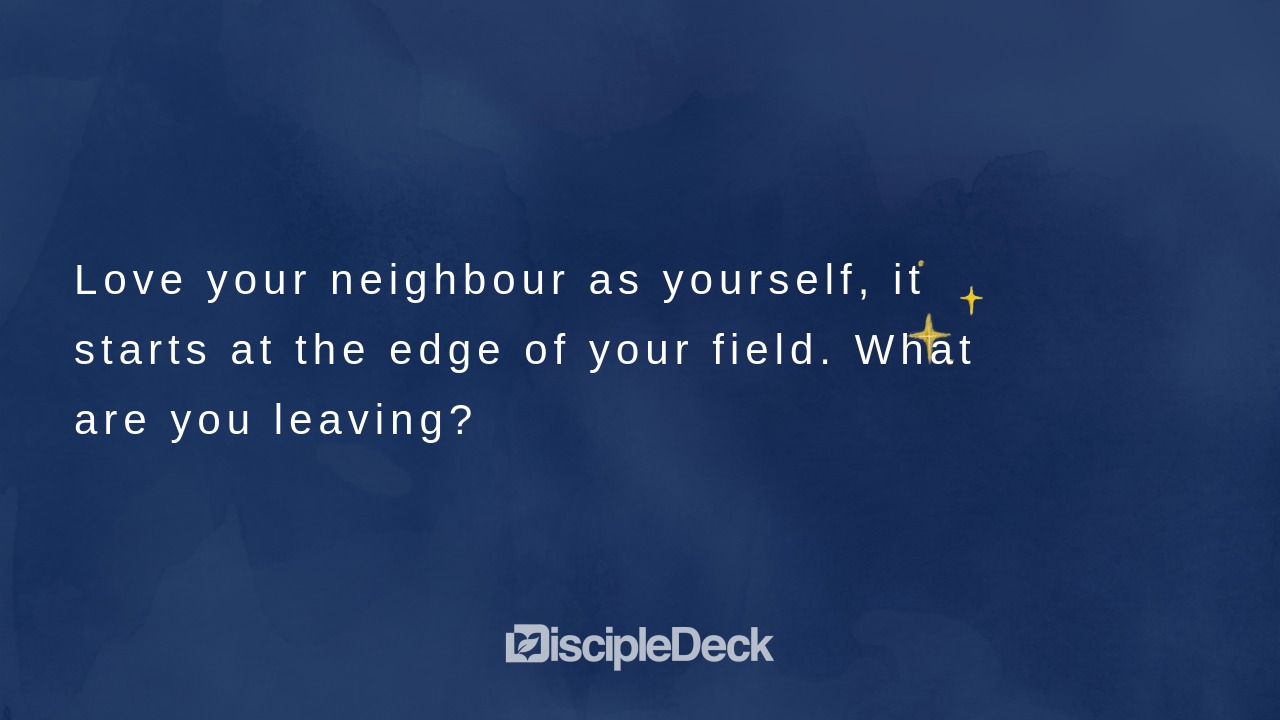 Sharable DiscipleDeck e-tract for Love Your Neighbour as Yourself