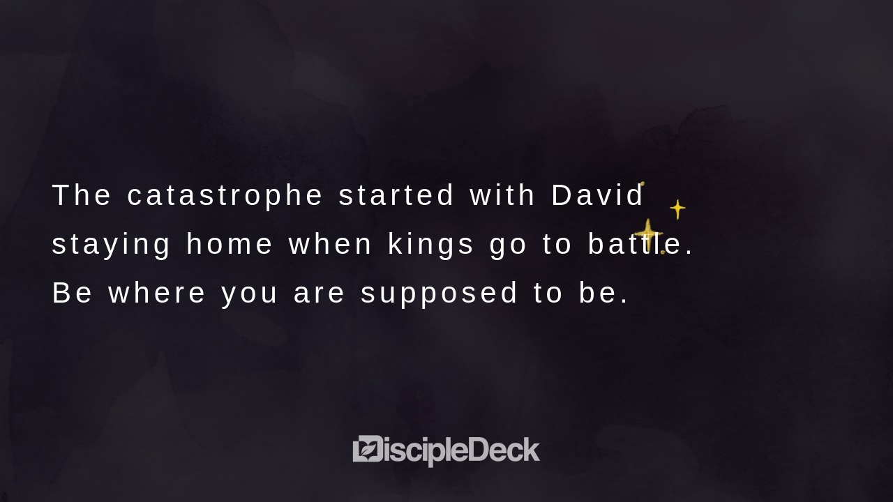 Sharable DiscipleDeck e-tract for It Was the Time When Kings Go Out"