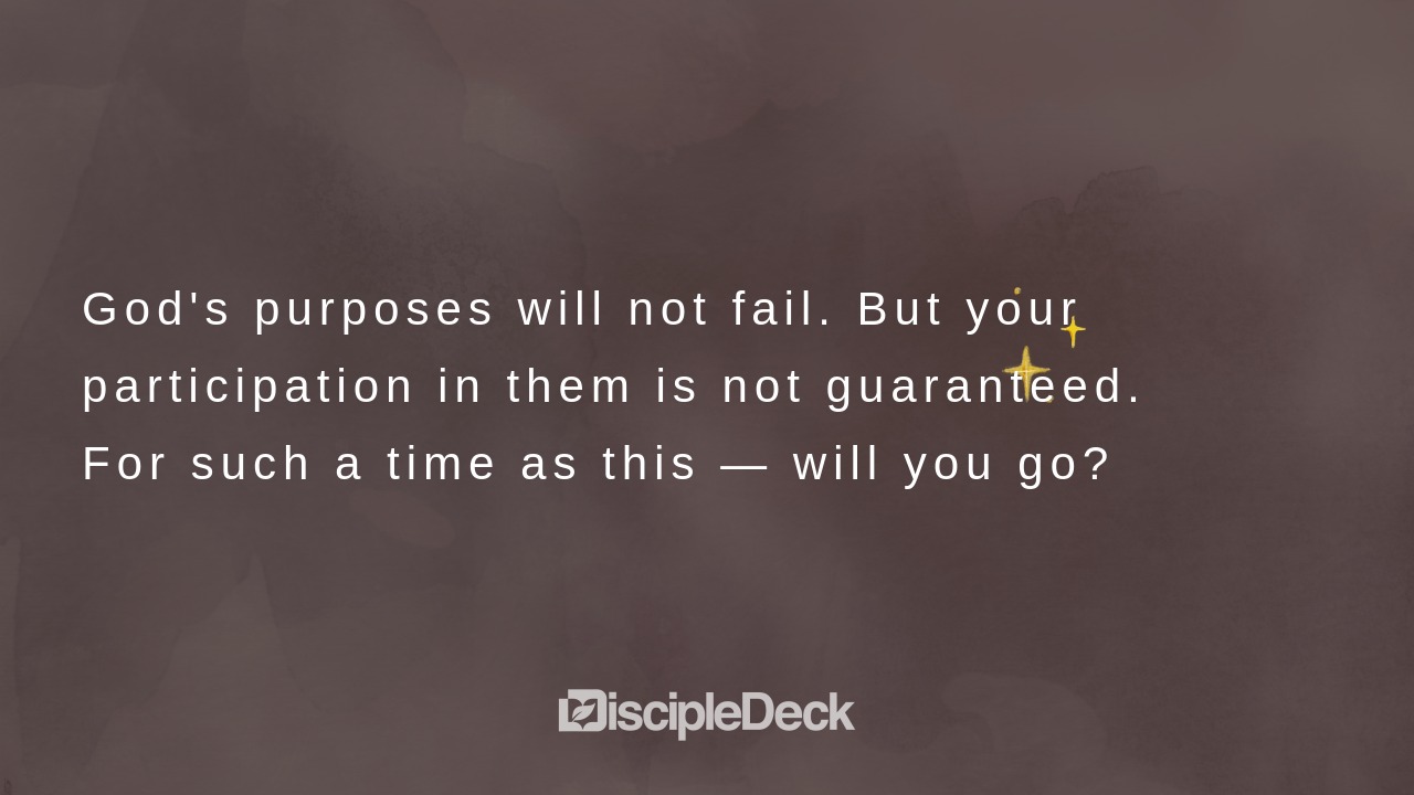 Sharable DiscipleDeck e-tract for For Such a Time as This