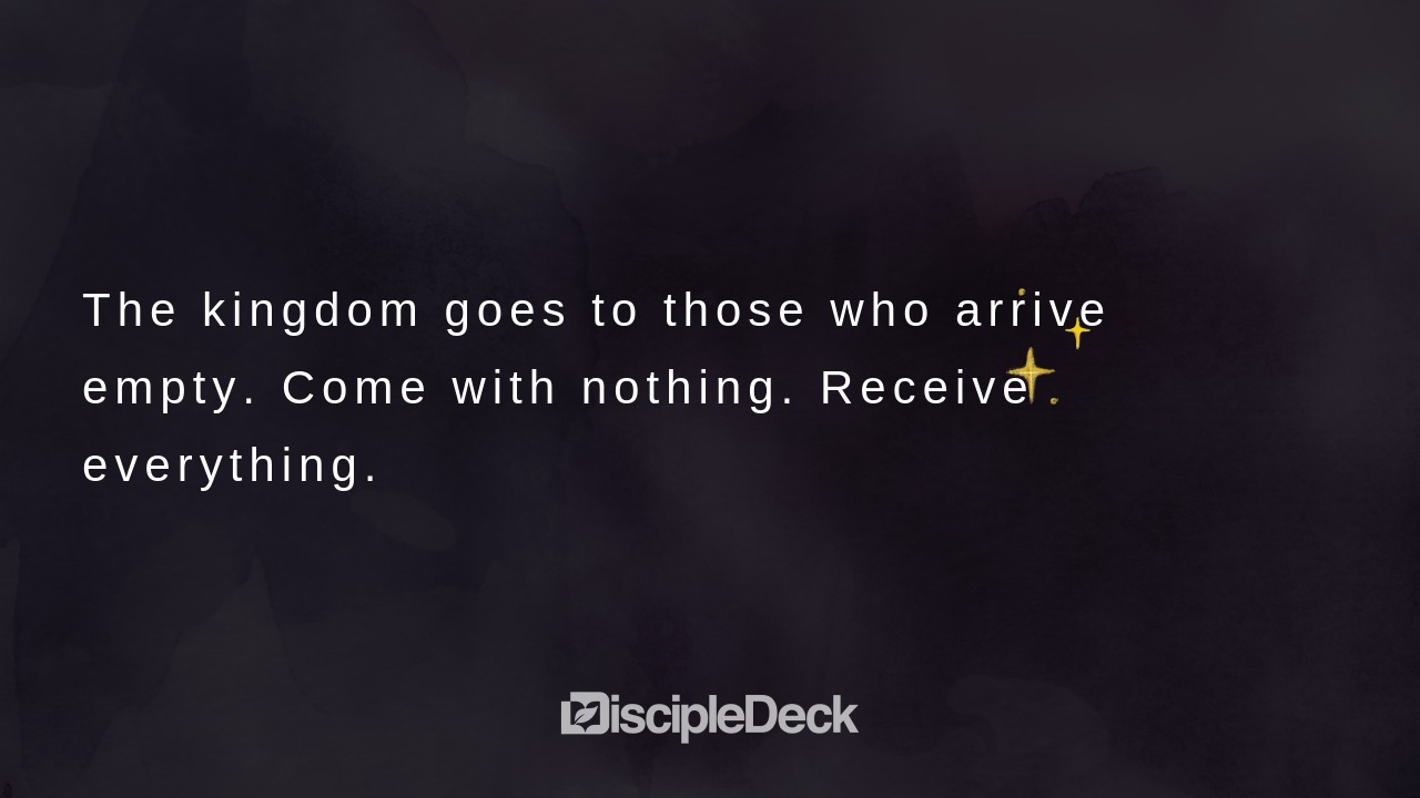 Sharable DiscipleDeck e-tract for Blessed Are the Poor in Spirit