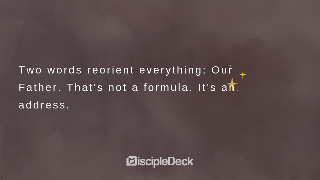 Sharable DiscipleDeck e-tract for Our Father in Heaven