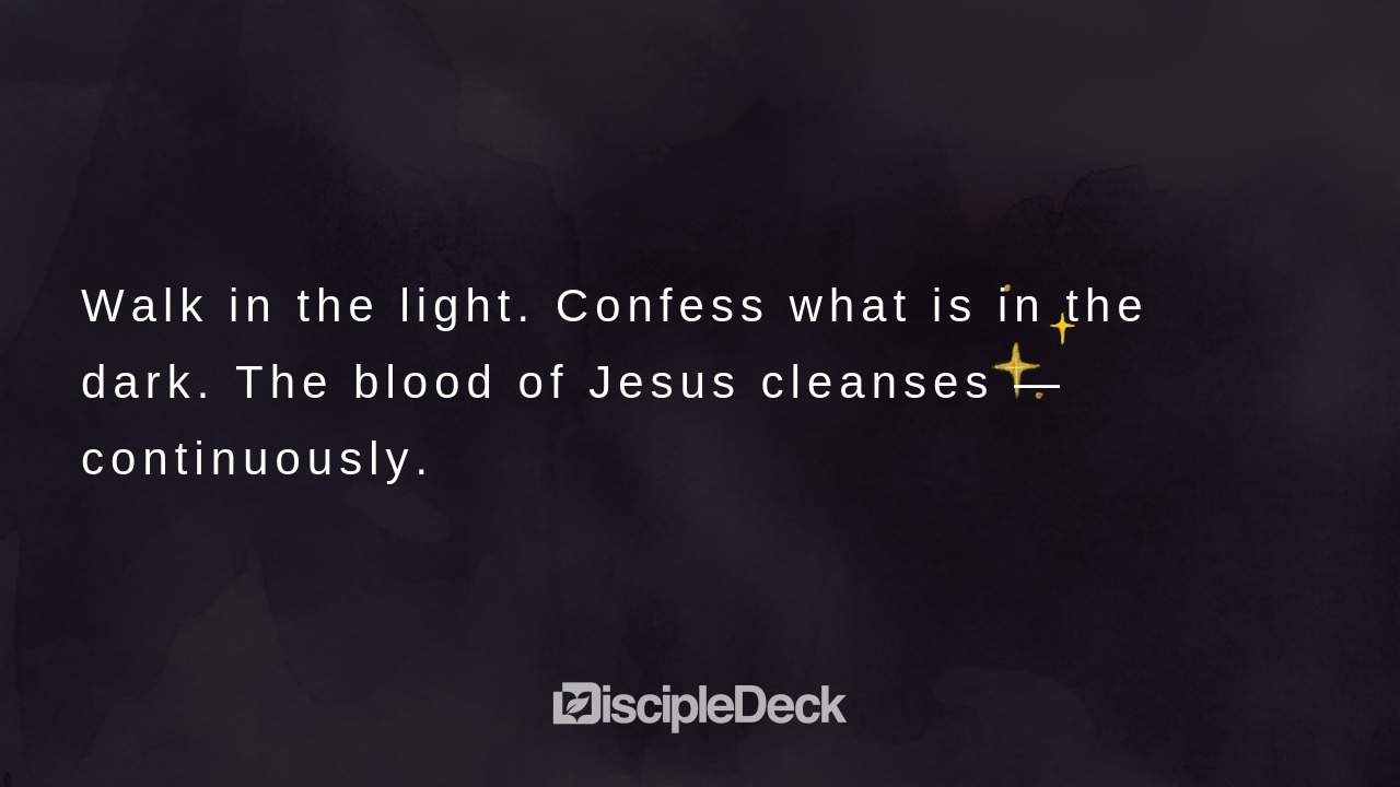 Sharable DiscipleDeck e-tract for Walk in the Light