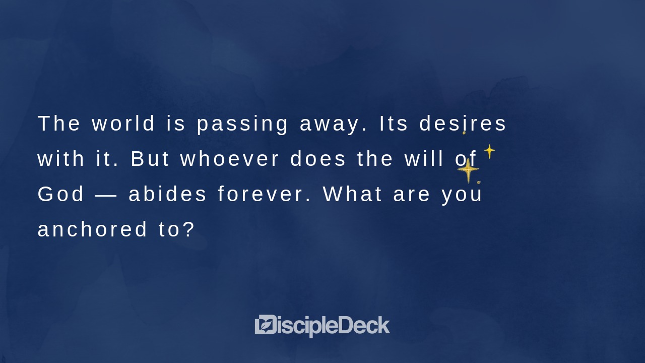 Sharable DiscipleDeck e-tract for Do Not Love the World