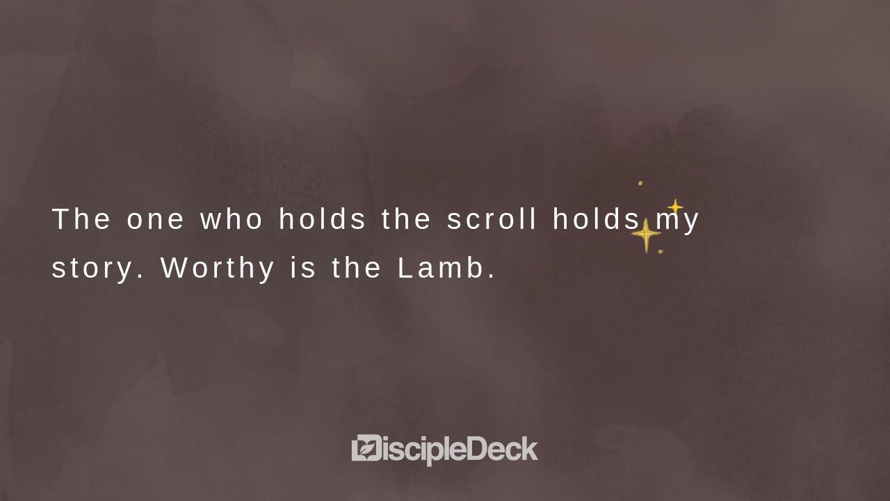 Sharable DiscipleDeck e-tract for Day 3 — Worthy Is the Lamb