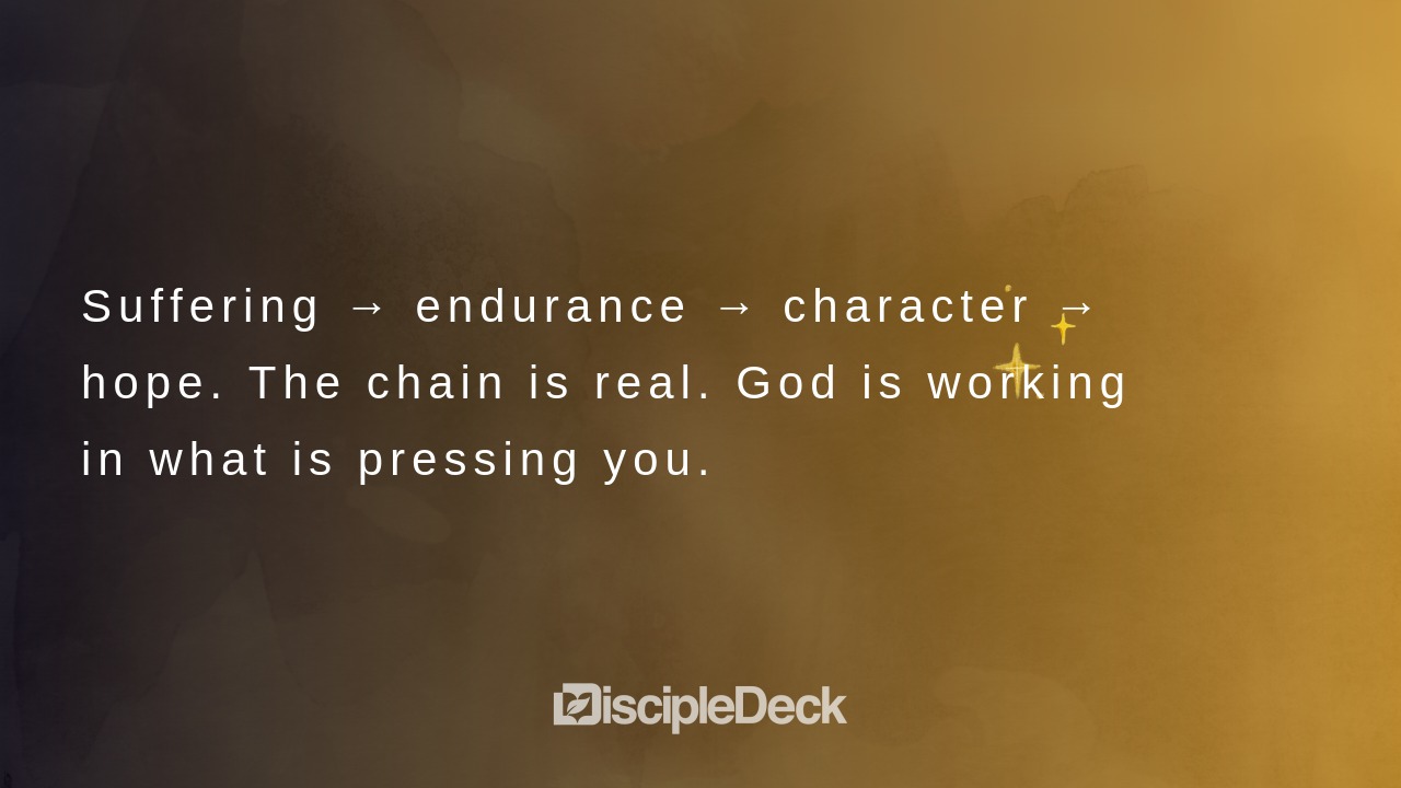 Sharable DiscipleDeck e-tract for We Rejoice in Our Sufferings