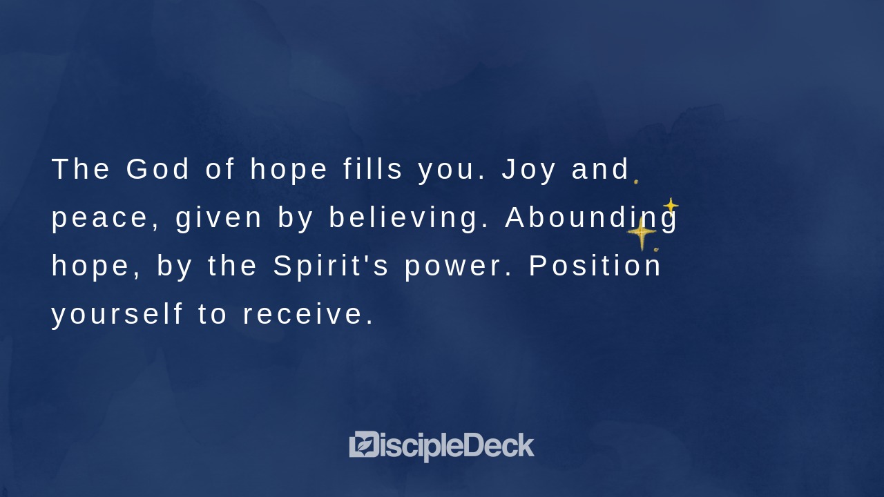 Sharable DiscipleDeck e-tract for The God of Hope