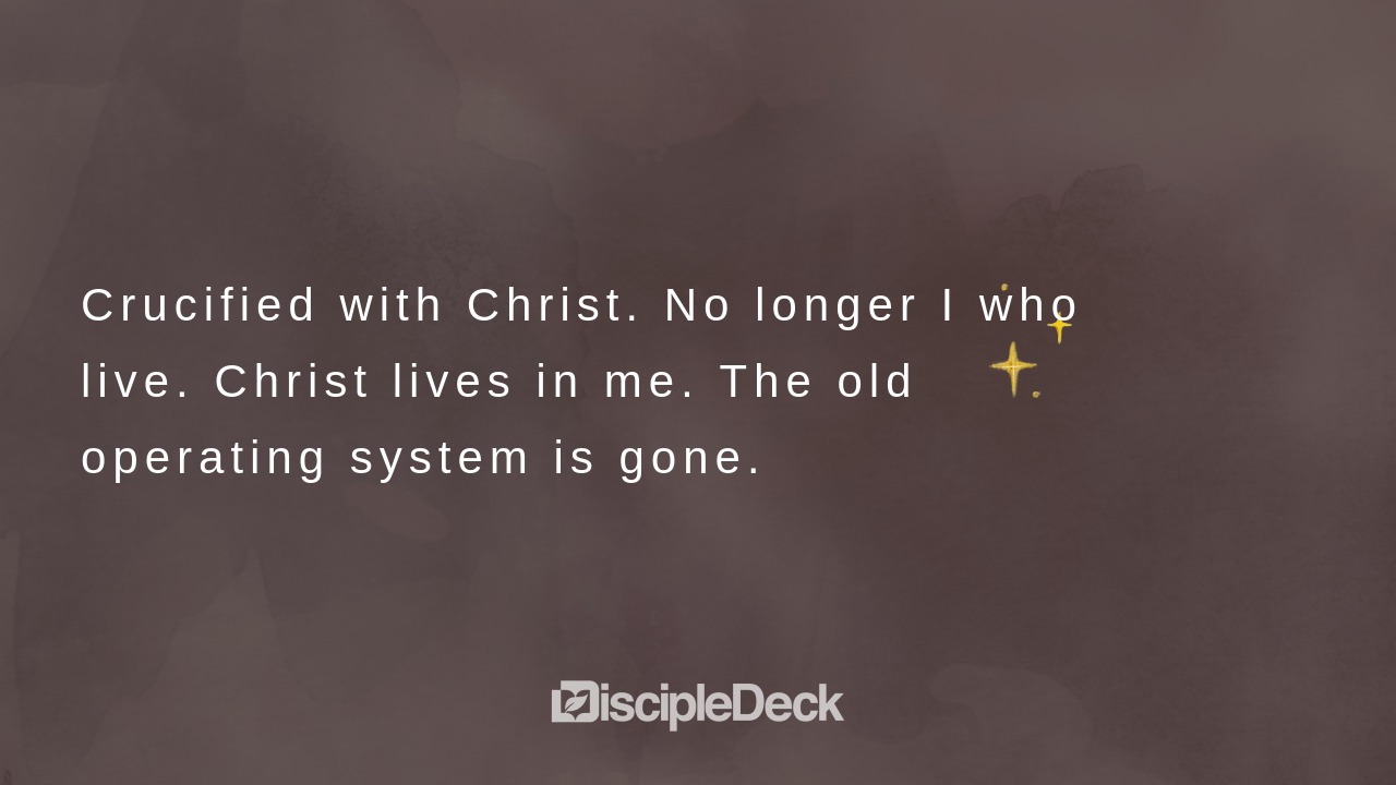 Sharable DiscipleDeck e-tract for Crucified with Christ