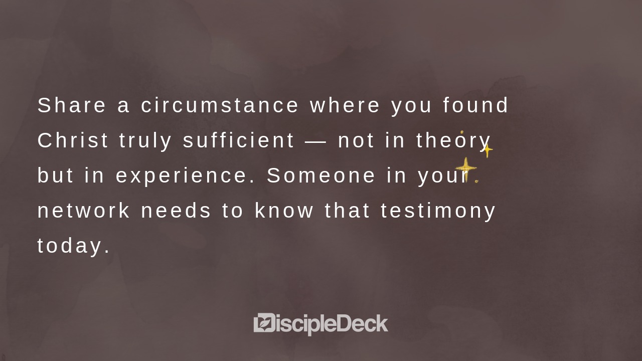 Sharable DiscipleDeck e-tract for I Can Do All Things Through Him