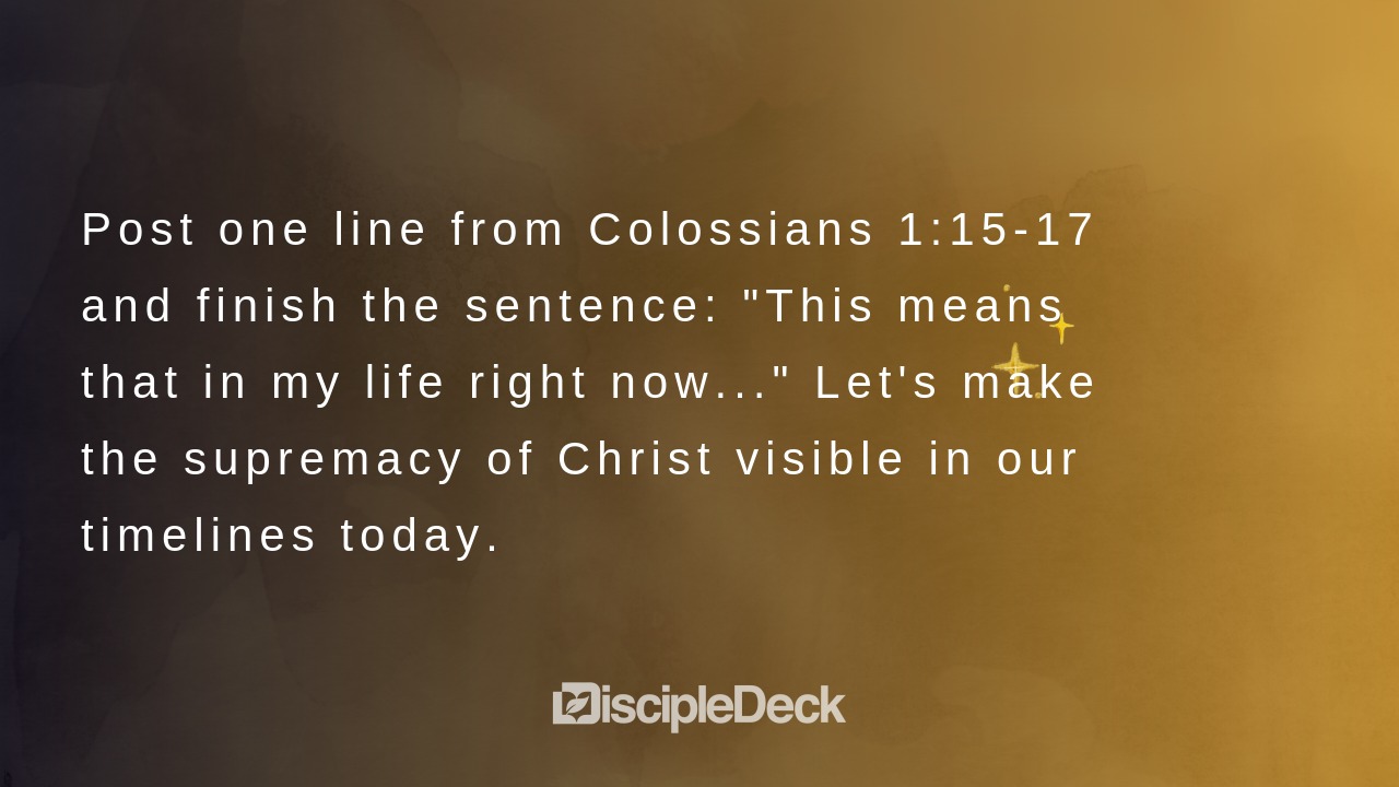 Sharable DiscipleDeck e-tract for The Image of the Invisible God