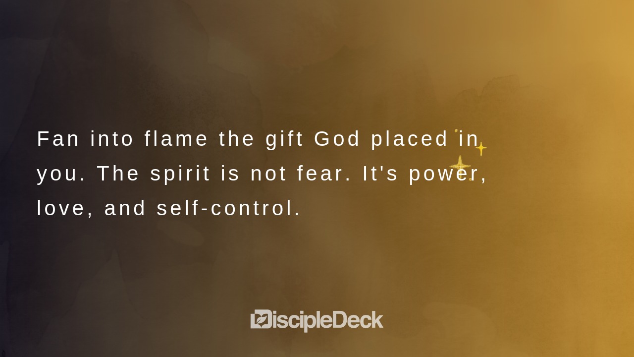Sharable DiscipleDeck e-tract for Fan Into Flame