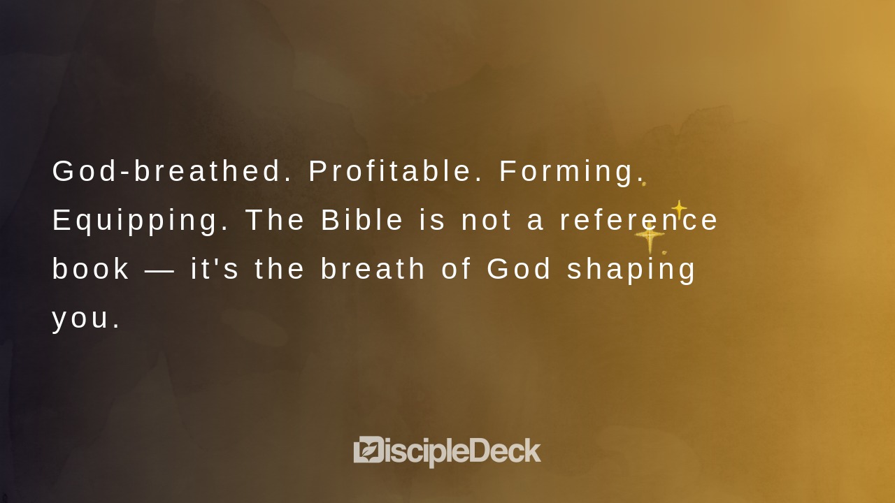 Sharable DiscipleDeck e-tract for All Scripture Is God-Breathed