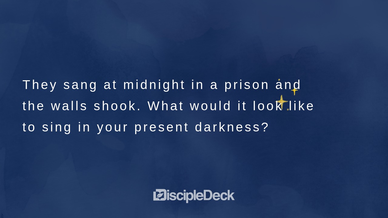 Sharable DiscipleDeck e-tract for Midnight in the Prison